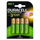 Pack de 4 Pilas AAA Duracell HR3 HR3-BDURACELL