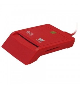 Woxter ID e leitor de cartão combinado PE26-148/ vermelho/ USB 2.0 PE26-148WOXTER