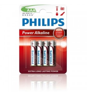 Pack de 4 Pilas AAA Philips LR03P4B LR03P4B/10