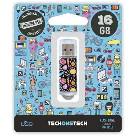 Pendrive 16GB Tech One Tech Candy Pop USB 2.0 TEC4001-16TECH ONE TECH