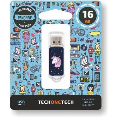 Pendrive 16GB Tech One Tech Unicornio Dream USB 2.0 TEC4012-16TECH ONE TECH