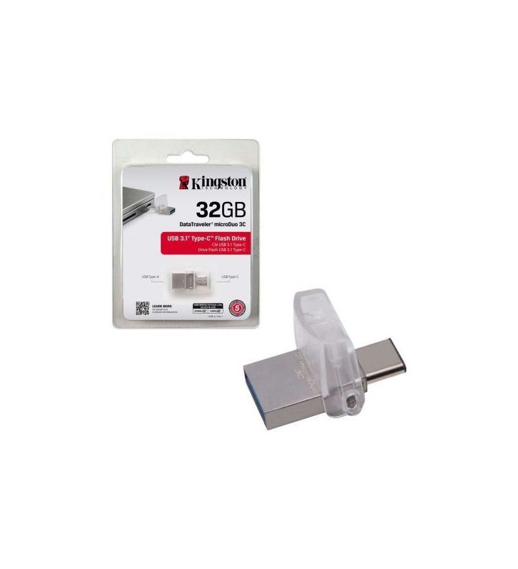 Pendrive 32GB Kingston DataTraveler MicroDuo 3C USB 3.0 DTDUO3C/32GBKINGSTON
