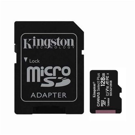 Tarjeta de Memoria Kingston CANVAS Select Plus 128GB microSD XC con Adaptador SDCS2/128GBKINGSTON