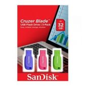 Pendrive 32GB SanDisk Cruzer Blade Pack 3 USB 2.0 SDCZ50C-032G-B46TSANDISK