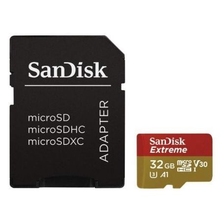 Tarjeta de Memoria SanDisk Extreme 32GB microSD HC UHS SDSQXAF-032G-GN6AASANDISK