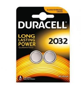 Pacote de 2 baterias tipo botão Duracell DL2032 DL2032B2DURACELL