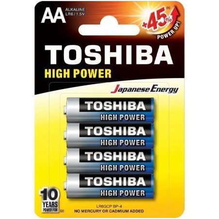 Pack de 4 Pilas AA Toshiba R6AT R6AT BL4TOSHIBA