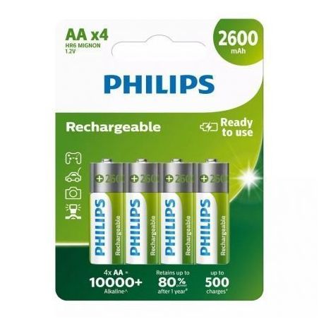 Pack de 4 Pilas AA Philips R6B4B260 R6B4B260/10PHILIPS