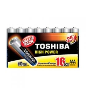 Pack de 16 Pilas AAA Toshiba High Power LR03 R03ATPACK16TOSHIBA