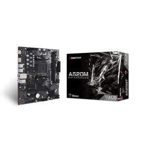 BIOSTAR Placa base AMD A520 RAMSAM4 RAMMicro-ATX RAMMemória DDR4 RAMRas de memória 2 A520MTBIOSTAR