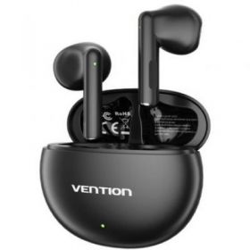 Bluetooth headphones vention elf 06 nbkb0 with charging case/ range 6h/ black