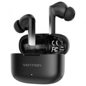 Bluetooth headphones vention elf e04 nbib0 with charging case/ autonomy 6h/ black