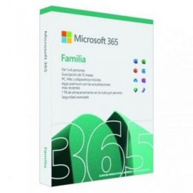 Microsoft office 365 família/ 6 utilizadores/ 1 ano/ 5 dispositivos
