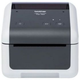 Impresora de etiquetas y tickets brother td-4520dn/ térmica/ ancho etiqueta 118mm/ usb-rs232-ethernet/ blanca y negra