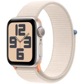 Apple watch se 2 gen 2023/ gps/ 40mm/ caixa de alumínio branco estrela/ cinto esportivo loop branco estrela
